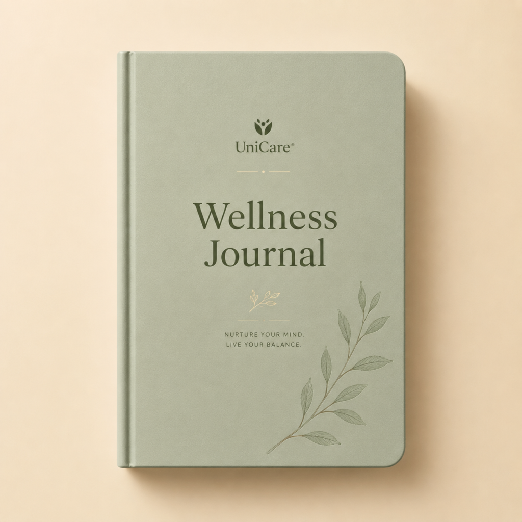 Wellness Journal for student reflection, gratitude notes, and mood tracking