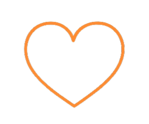 Heart icon representing self-care and calming aesthetic